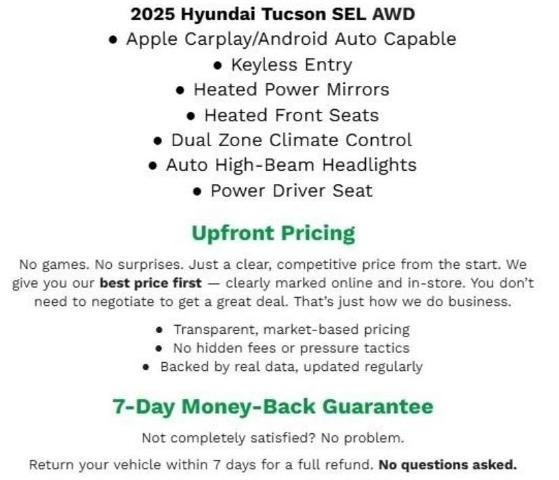 2025 Hyundai Tucson SEL AWD