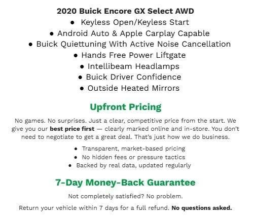 2020 Buick Encore GX AWD 4dr Select