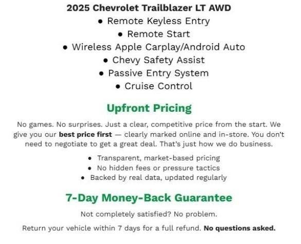 2025 Chevrolet Trailblazer AWD 4dr LT
