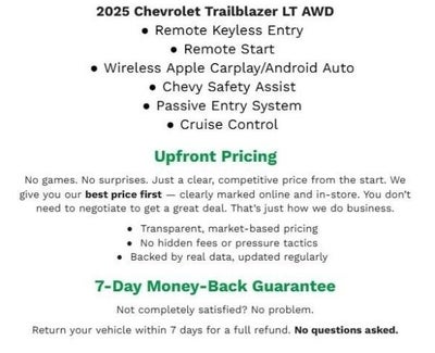 2025 Chevrolet Trailblazer AWD 4dr LT