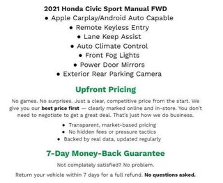 2021 Honda Civic Hatchback Sport Manual
