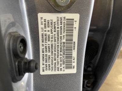 2016 Honda Civic Sedan 4dr CVT EX-T