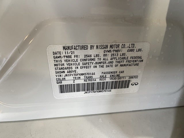 2022 INFINITI Q50 RED SPORT 400 RWD