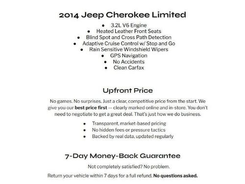 2014 Jeep Cherokee FWD 4dr Limited