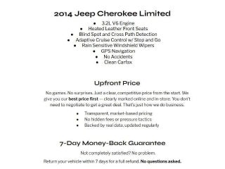 2014 Jeep Cherokee FWD 4dr Limited