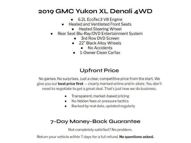 2019 GMC Yukon XL 4WD 4dr Denali