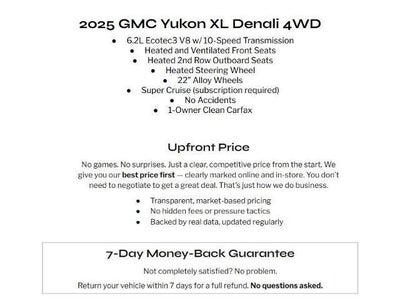 2025 GMC Yukon XL 4WD 4dr Denali