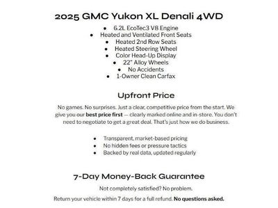2025 GMC Yukon XL 4WD 4dr Denali