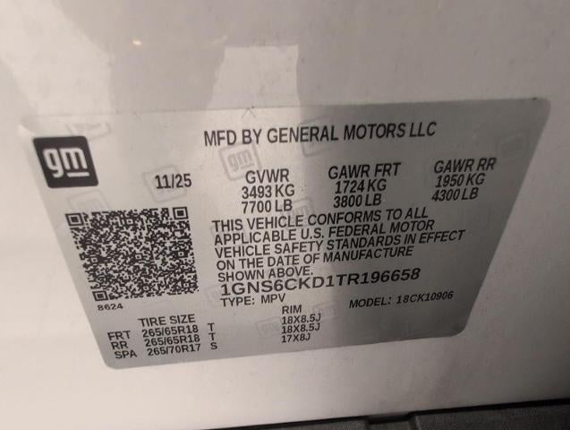 2026 Chevrolet Suburban 4WD 4dr LT