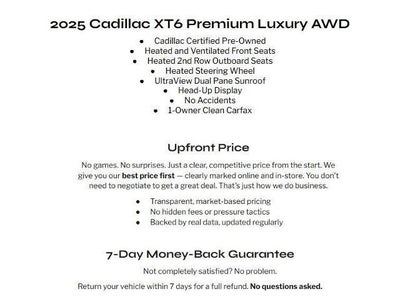 2025 Cadillac XT6 AWD 4dr Premium Luxury