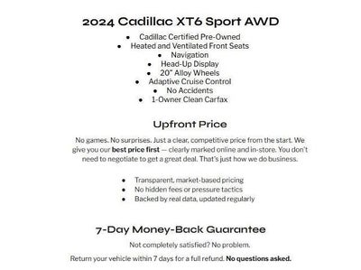 2024 Cadillac XT6 AWD 4dr Sport