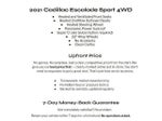 2021 Cadillac Escalade 4WD 4dr Sport