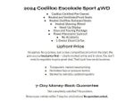 2024 Cadillac Escalade 4WD 4dr Sport