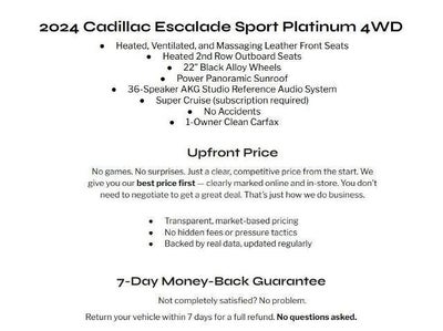 2024 Cadillac Escalade 4WD 4dr Sport Platinum