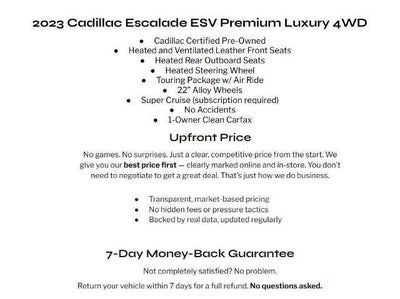 2023 Cadillac Escalade ESV 4WD 4dr Premium Luxury