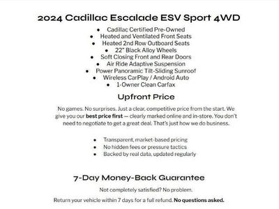 2024 Cadillac Escalade ESV 4WD 4dr Sport