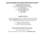 2024 Cadillac Escalade ESV 4WD 4dr Sport
