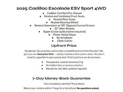 2025 Cadillac Escalade ESV 4WD 4dr Sport