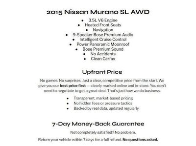 2015 Nissan Murano AWD 4dr SL