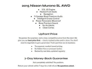 2015 Nissan Murano AWD 4dr SL