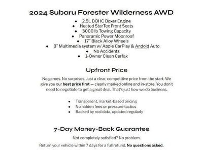 2024 Subaru Forester Wilderness AWD