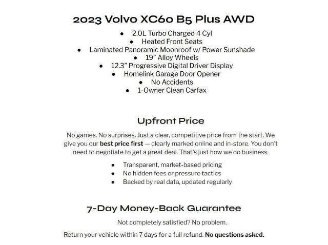 2023 Volvo XC60 B5 AWD Plus Bright Theme
