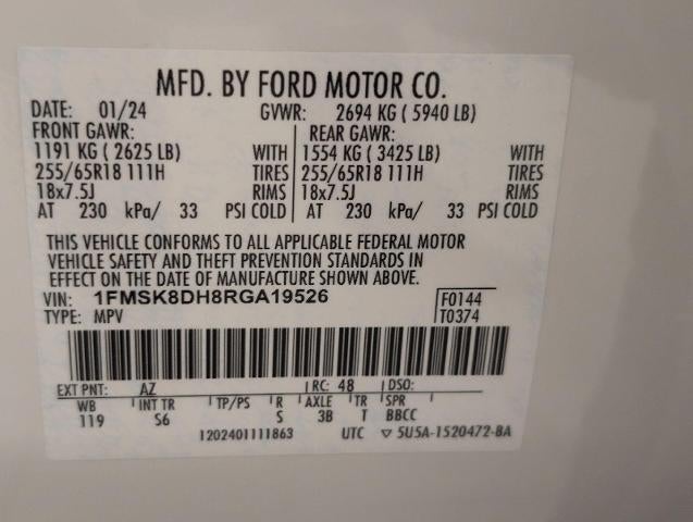 2024 Ford Explorer XLT 4WD