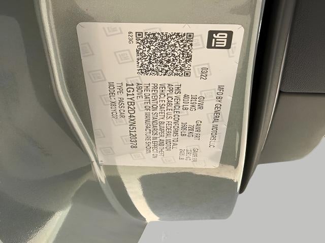 2022 Chevrolet Corvette Stingray 2dr Stingray Cpe w/2LT