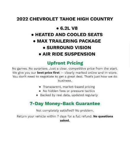 2022 Chevrolet Tahoe 4WD 4dr High Country
