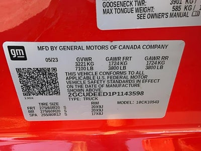 2023 Chevrolet Silverado 1500 4WD Crew Cab 147 RST