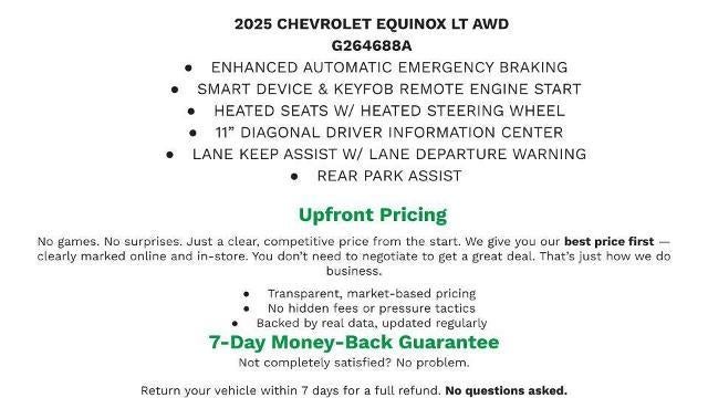 2025 Chevrolet Equinox AWD 4dr LT w/2LT