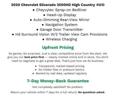 2020 Chevrolet Silverado 2500 HD 4WD Crew Cab 159 High Country