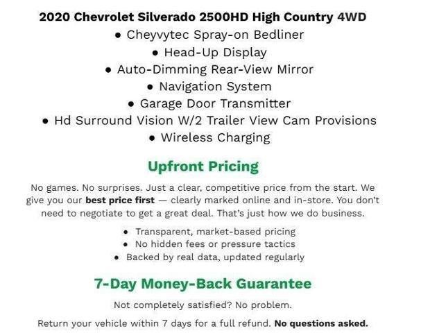 2020 Chevrolet Silverado 2500 HD 4WD Crew Cab 159 High Country