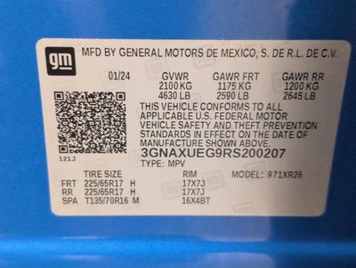 2024 Chevrolet Equinox AWD 4dr LT w/1LT
