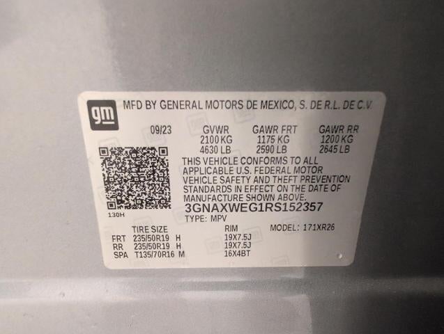 2024 Chevrolet Equinox AWD 4dr RS