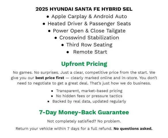 2025 Hyundai Santa Fe Hybrid SEL AWD