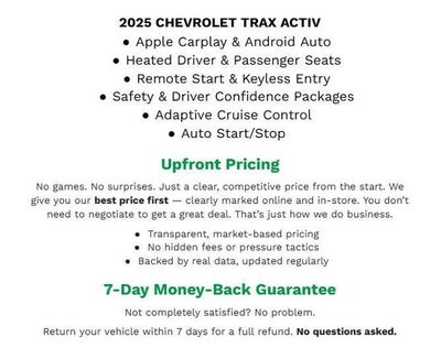 2025 Chevrolet Trax FWD 4dr ACTIV